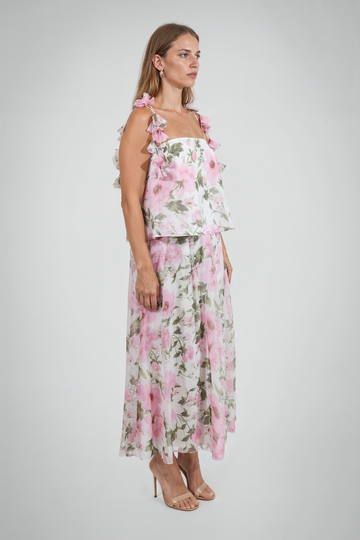 Mikael Aghal Pink Floral Camisole