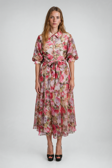 Mikael Aghal A-Line Shirt Dress